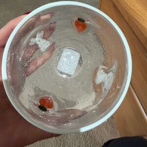 Pottery Barn Glass Icon Snack Bowl/NWT